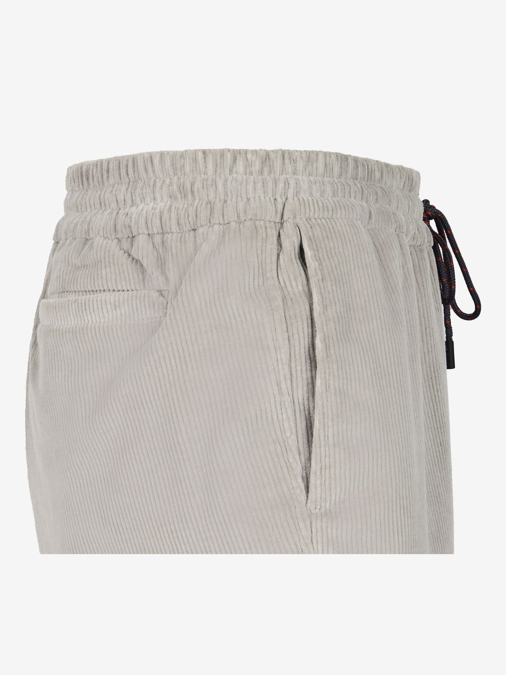 Cotton corduroy drawstring trousers