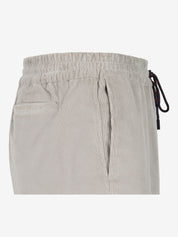 Cotton corduroy drawstring trousers