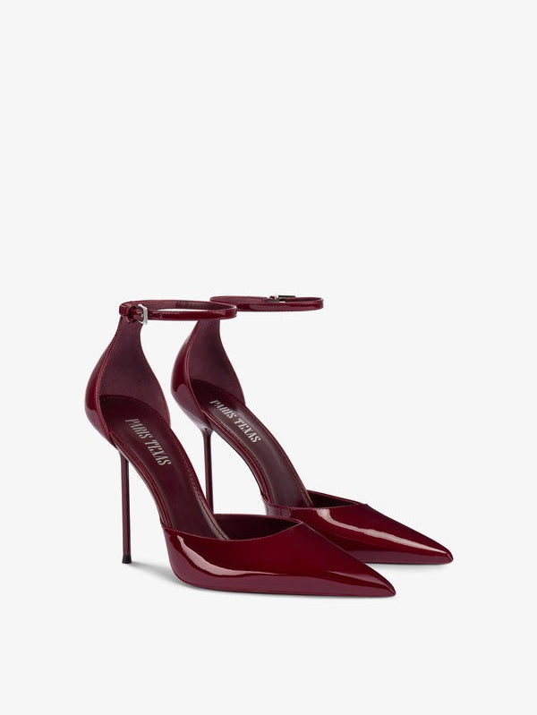 Lidia ankle strap pump heel 105