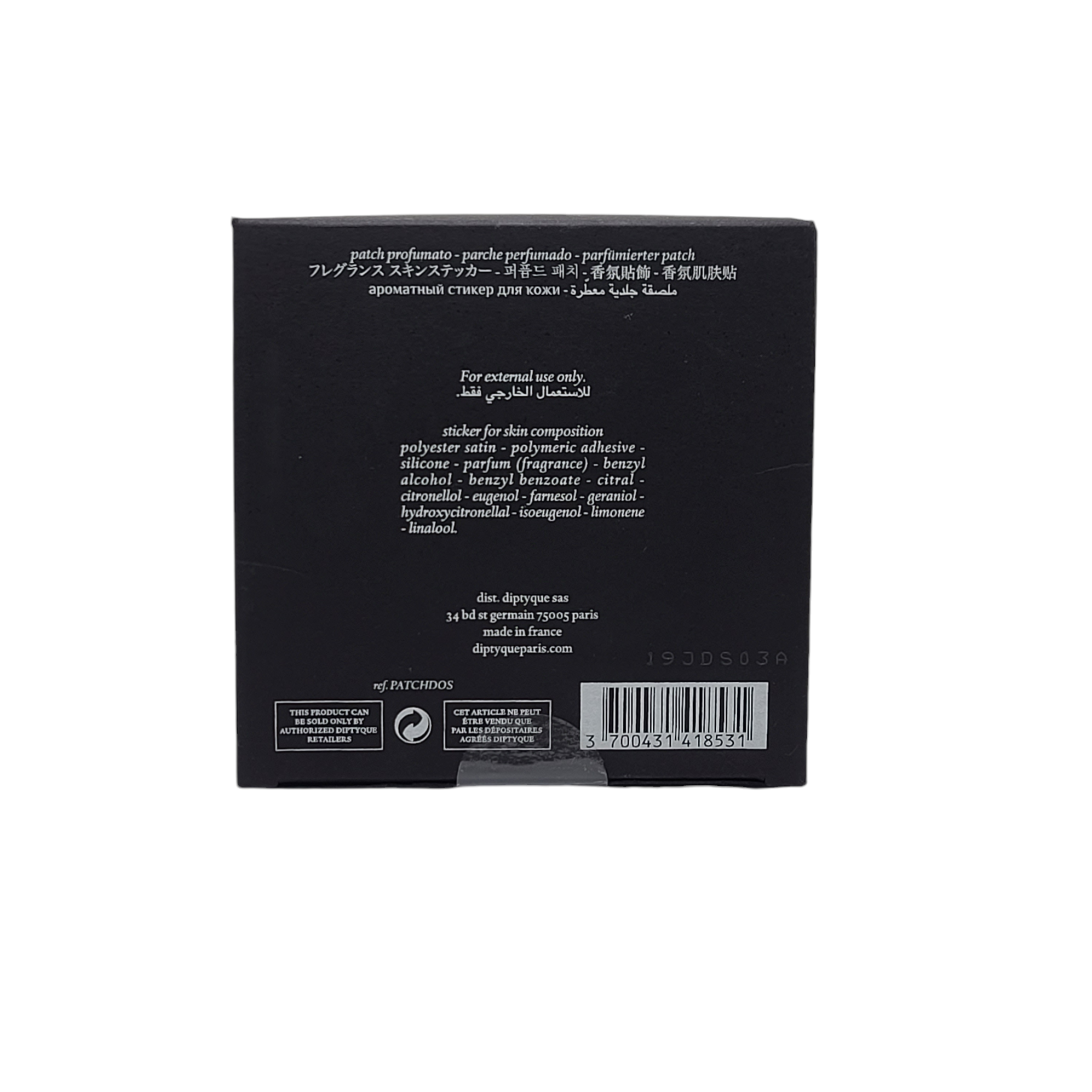 BOX OF 5 PERFUME PATCHES DO SON