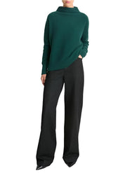 Plush Cashmere Funnel Neck Sweater