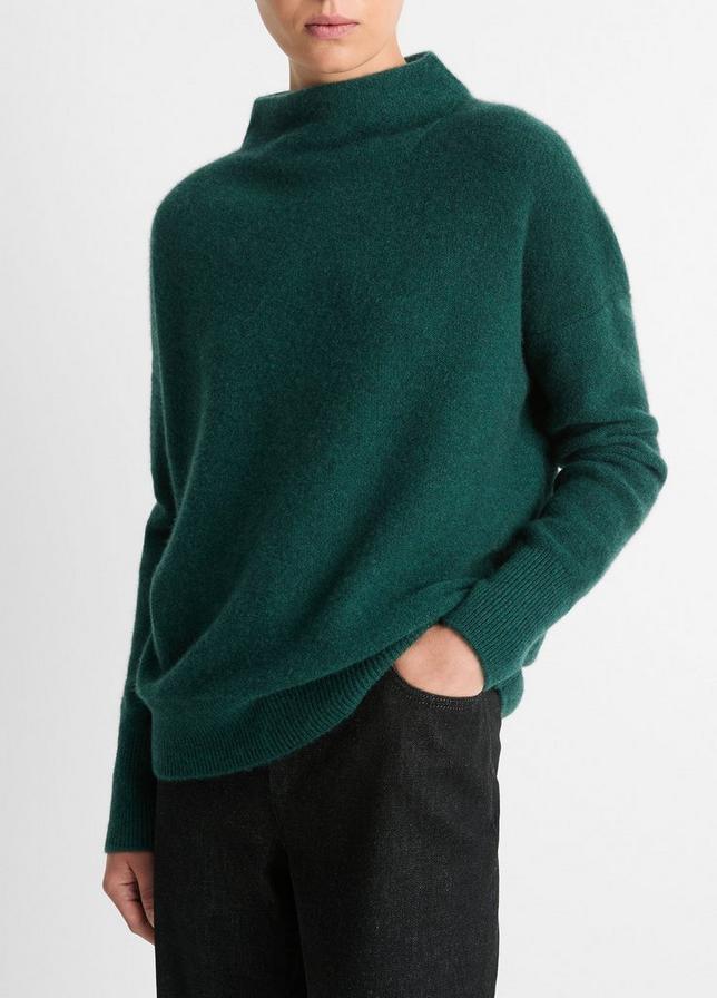 Plush Cashmere Funnel Neck Sweater