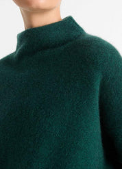 Plush Cashmere Funnel Neck Sweater