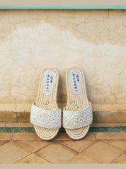 Cotton crochet jute sandals yucatán