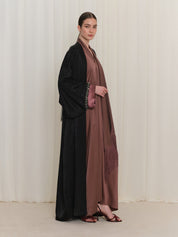 Abaya with Embroidered Sleeves