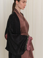 Abaya with Embroidered Sleeves