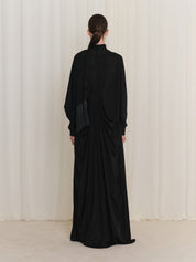 Black Abaya with Tassel Detail