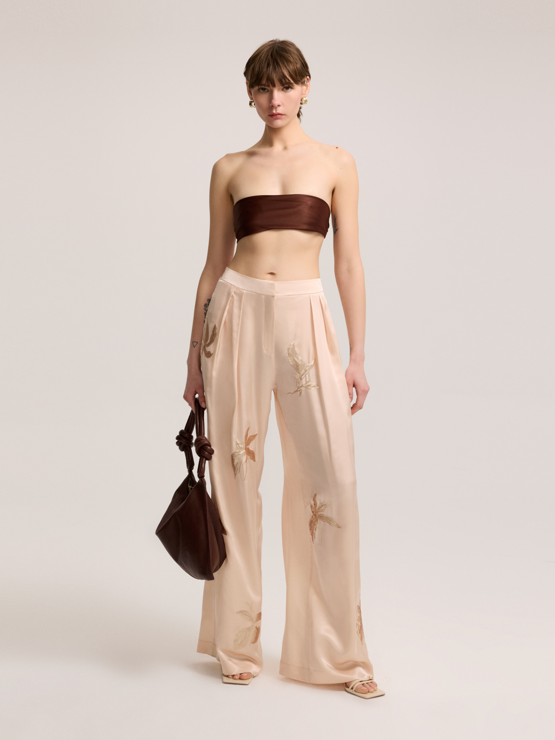 SEQUINED POWDER PANTS