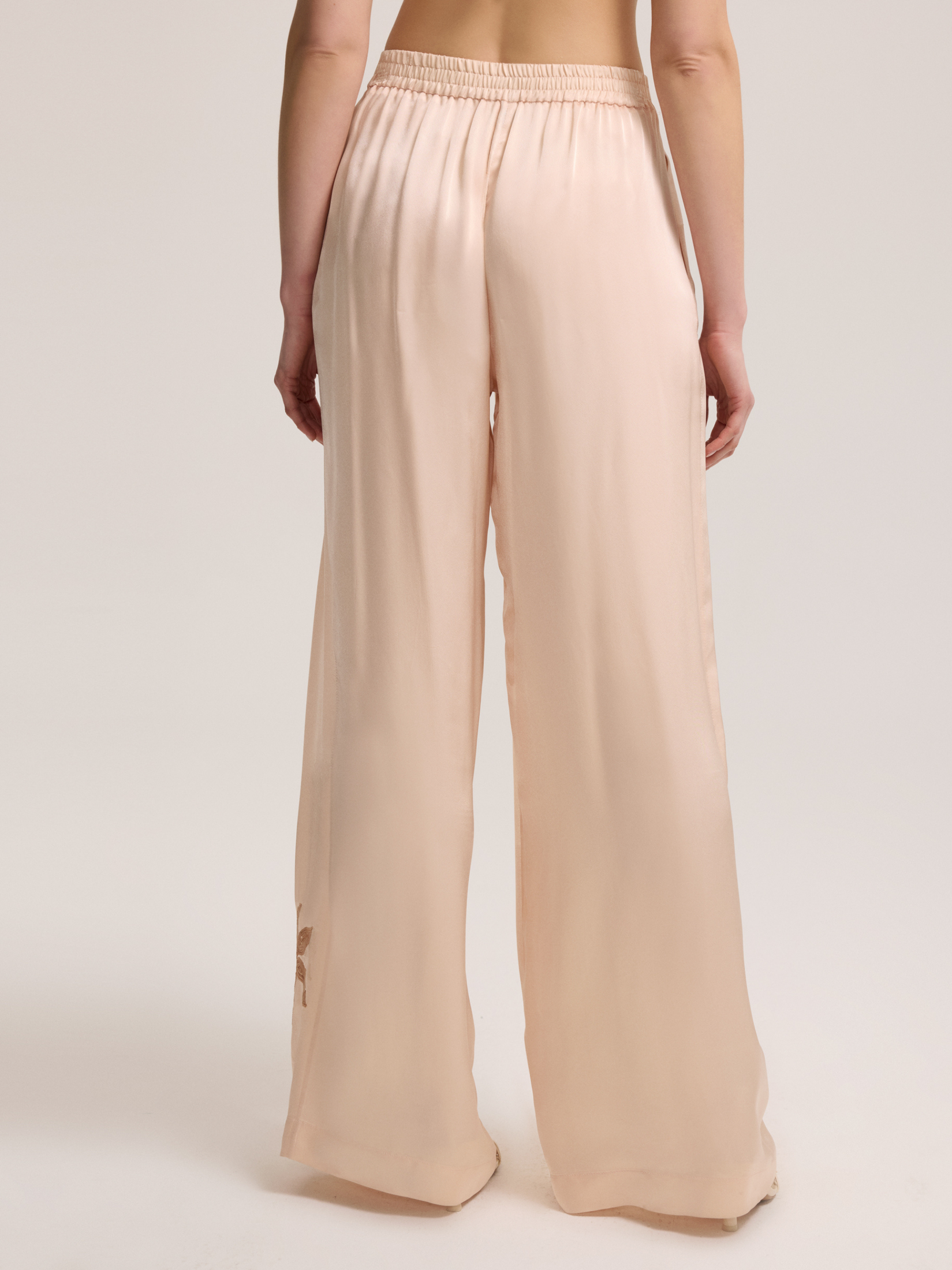 Sequined powder pants