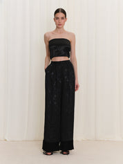 Jacquard Patterned Trousers