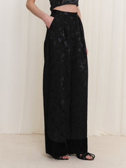 Jacquard Patterned Trousers