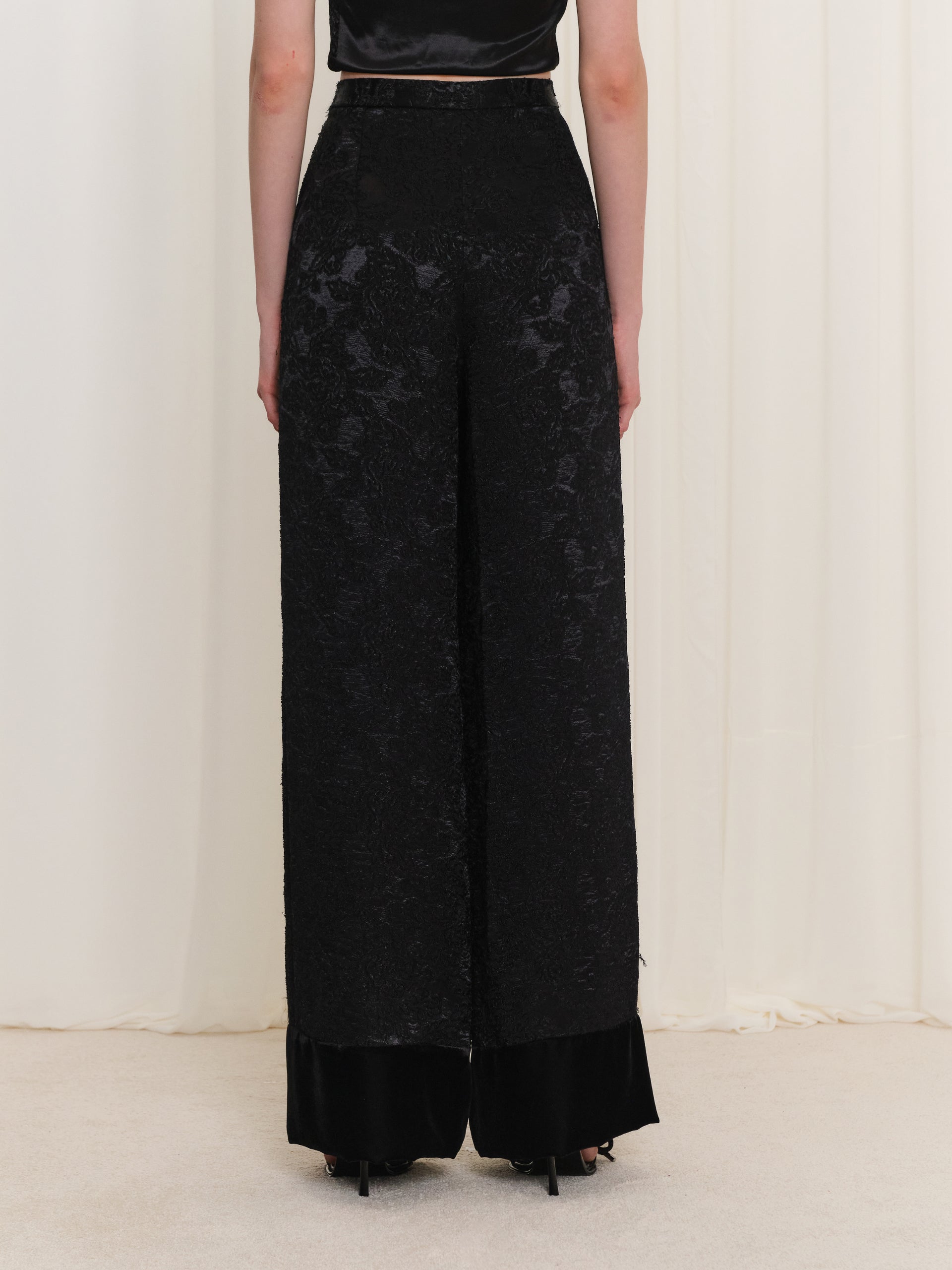 Jacquard Patterned Trousers