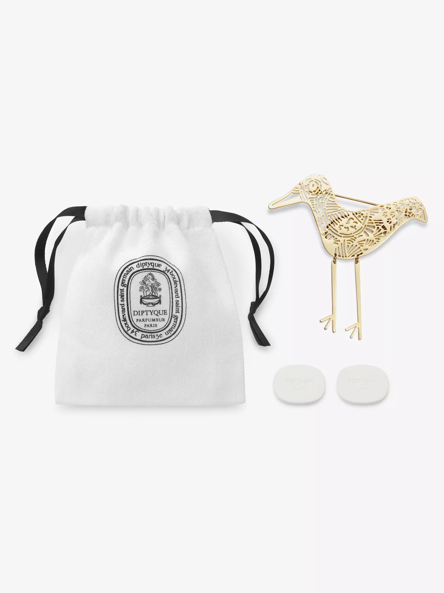 Perfumed brooch eau rose