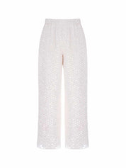 Raindrop gloss trousers