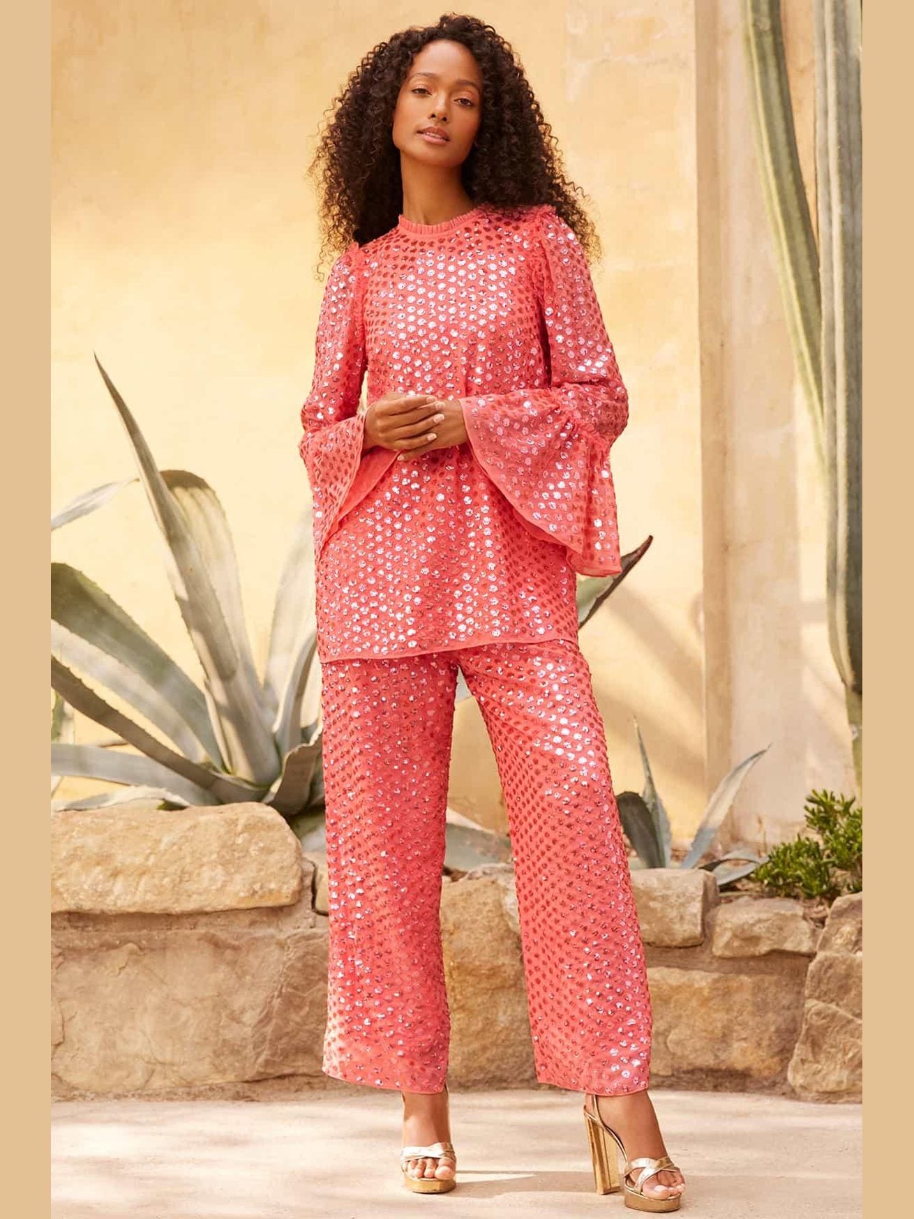 Raindrop gloss tunic