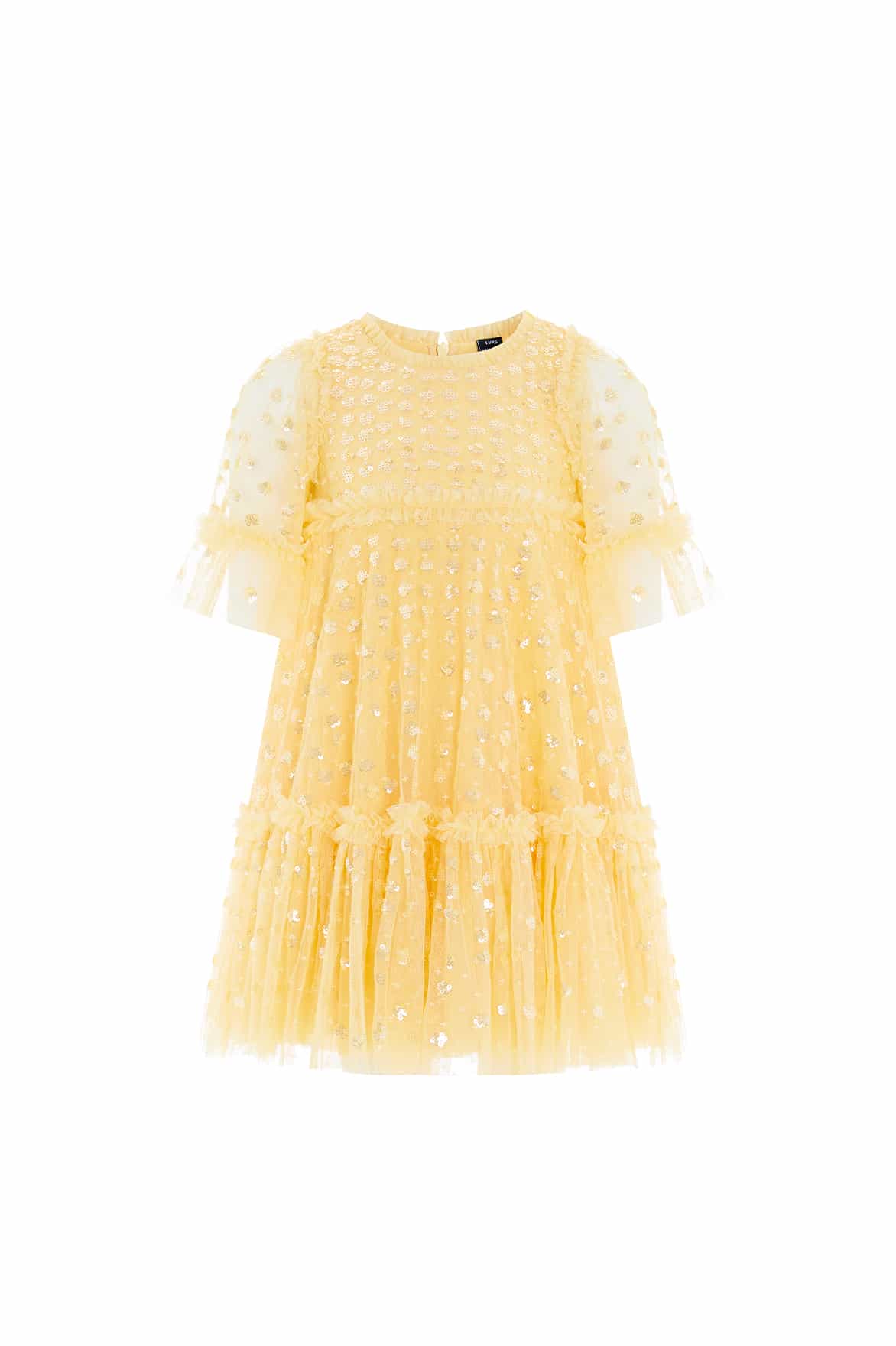 RAINDROP SEQUIN KIDS DRESS