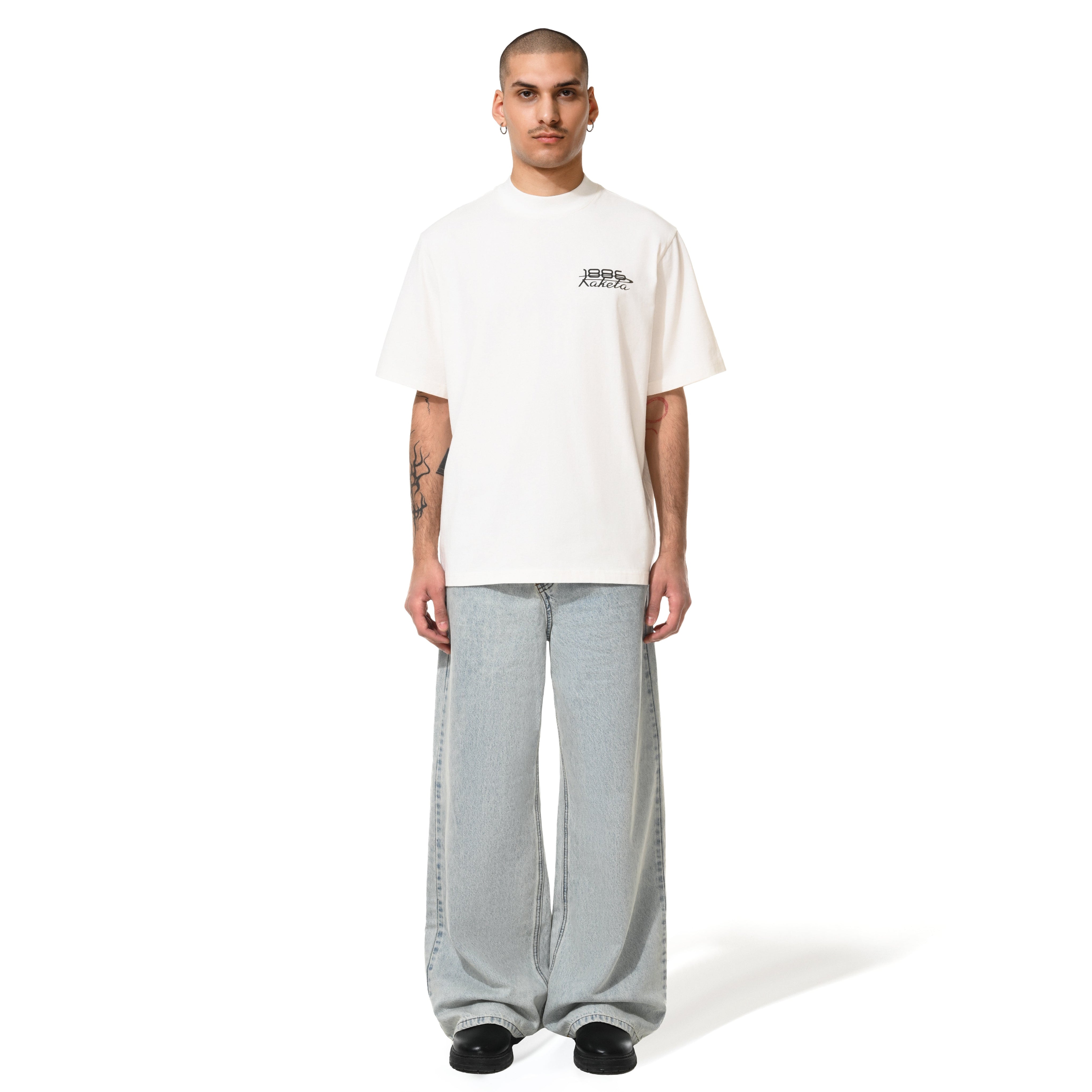 1886 X RAKETA TIMEPIECE TEE - WHITE