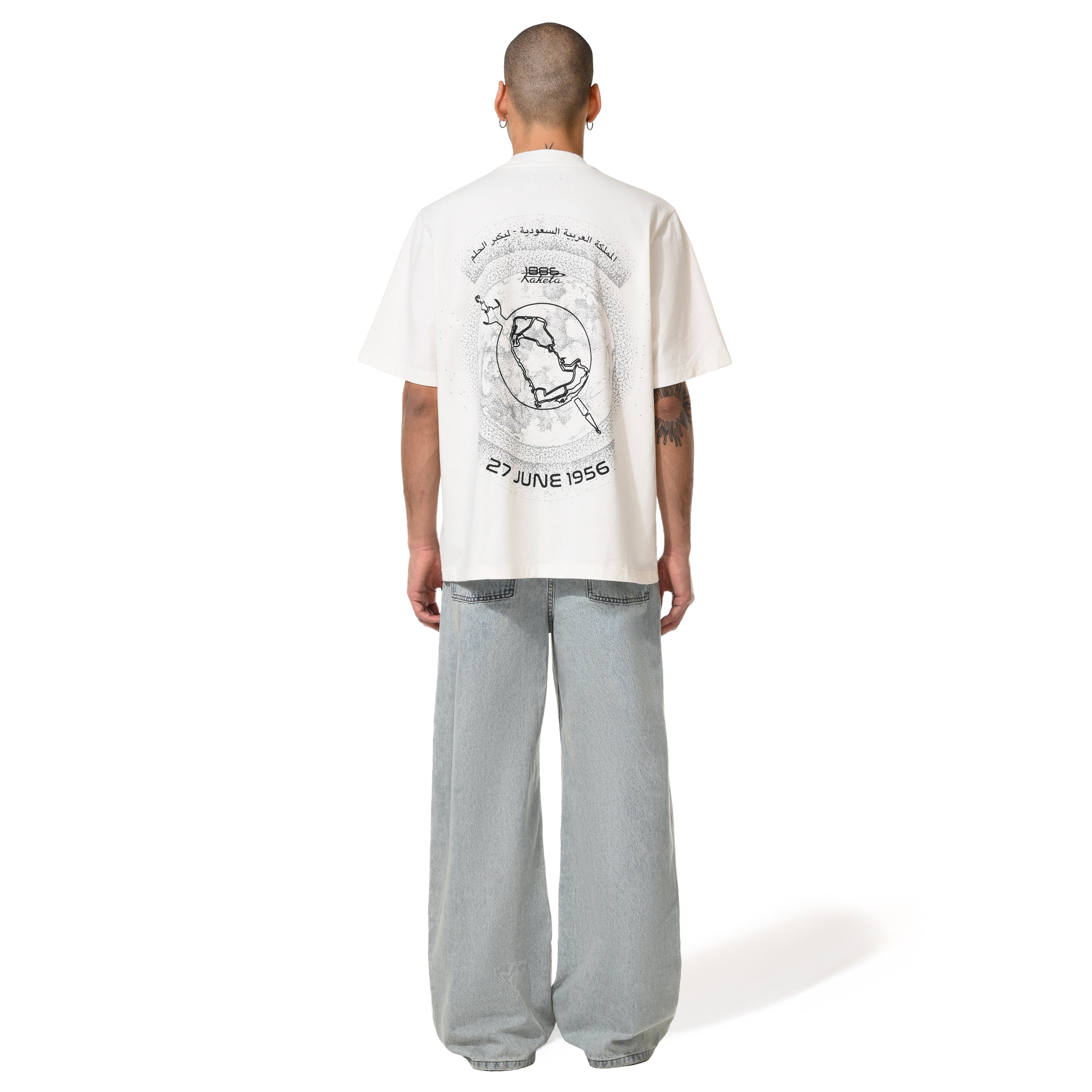 1886 X RAKETA TIMEPIECE TEE - WHITE