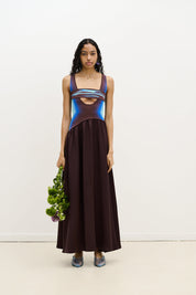 Jewel reversible maxi dress
