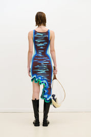 Robin reversible wavy dress with sequins