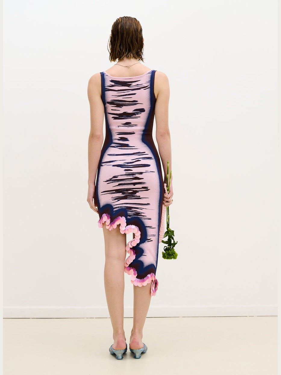 Robin reversible wavy dress with sequins