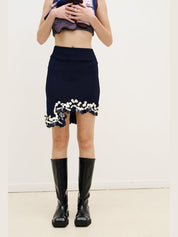 Casey wavy mini skirt
