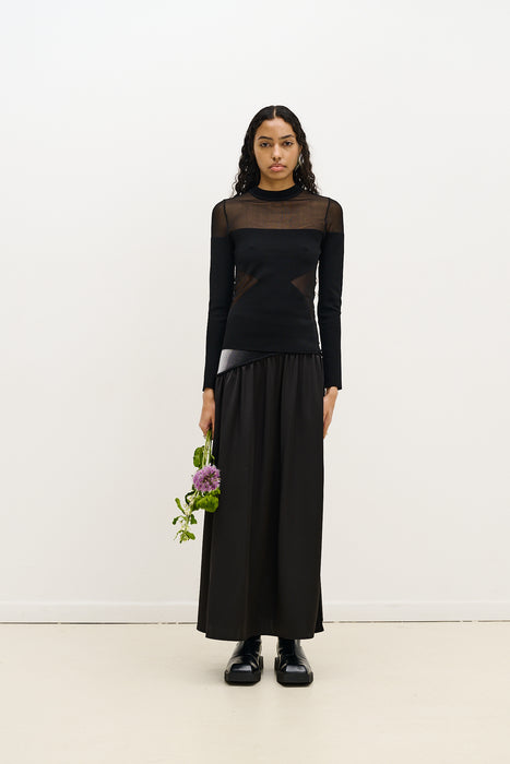 Blenny long sleeve sheer pullover