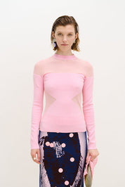 Blenny long sleeve sheer pullover