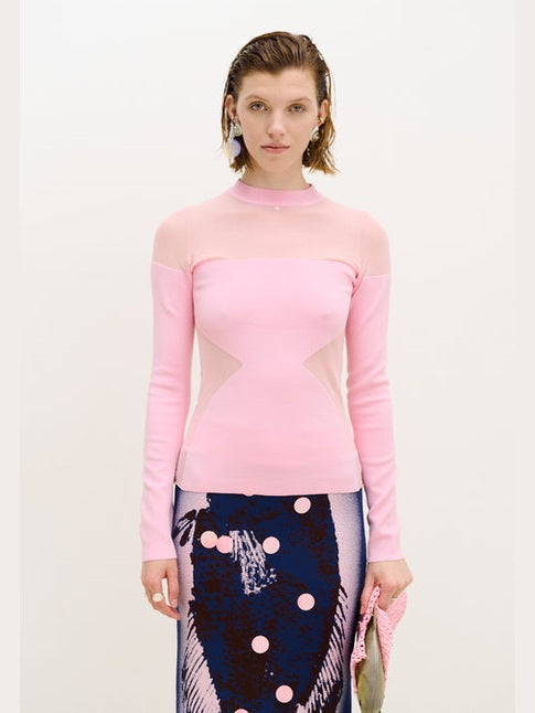 Blenny long sleeve sheer pullover