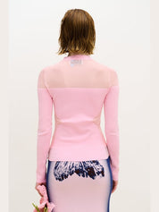Blenny long sleeve sheer pullover