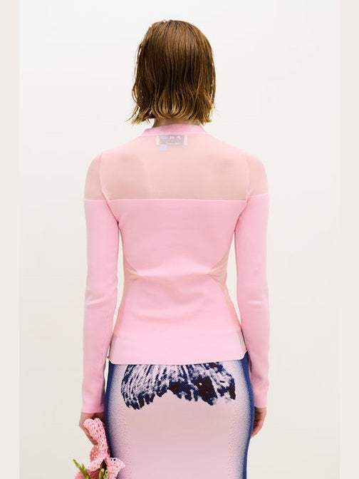 Blenny long sleeve sheer pullover