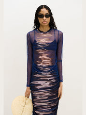 Betta mesh crewneck top