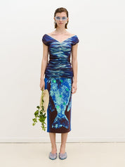 Mahi lake print tank top