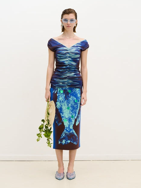 Mahi lake print tank top