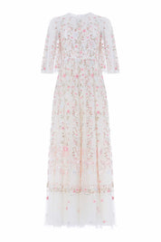 Rococo ribbon round neck gown