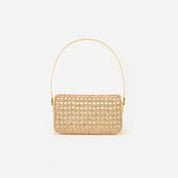 GOLD CRYSTAL BAGUETTE BAG