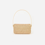 GOLD CRYSTAL BAGUETTE BAG