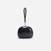 BLACK PEARL TOP HANDLE CLUTCH BAG