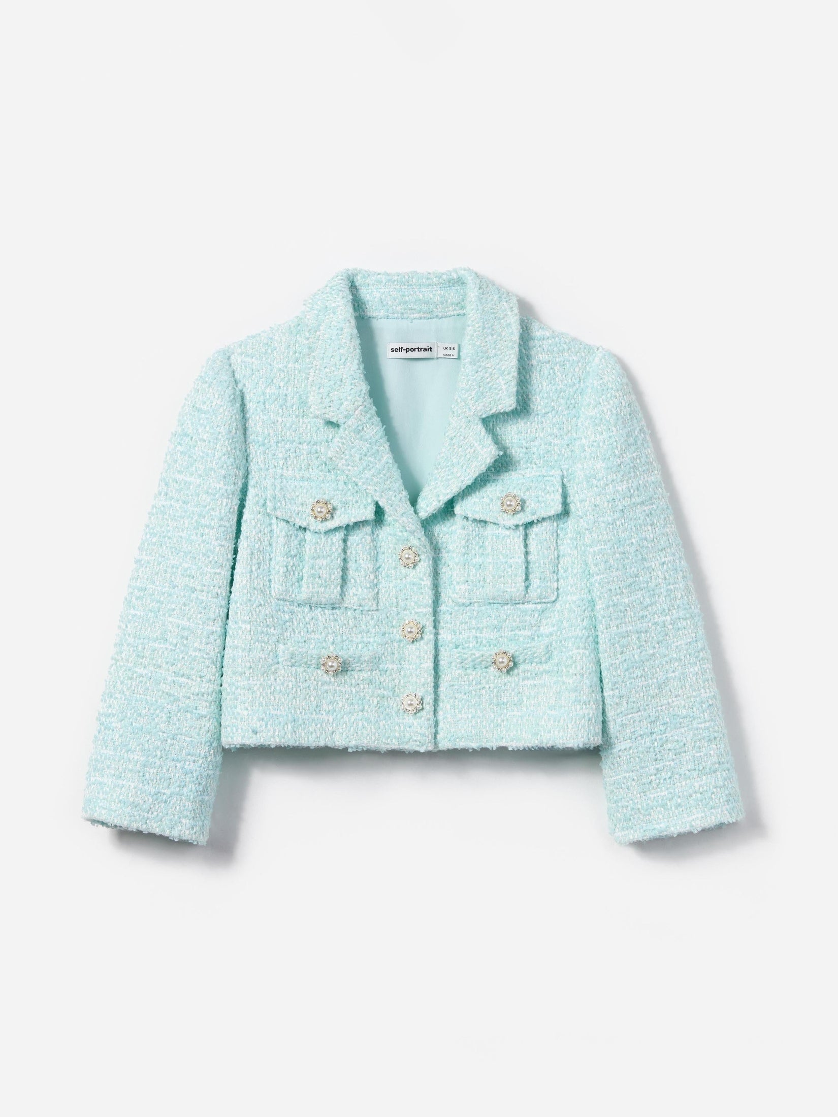 Blue boucle jacket