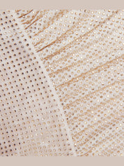 Champagne rhinestone maxi dress