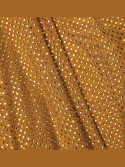 Gold rhinestone drape maxi dress