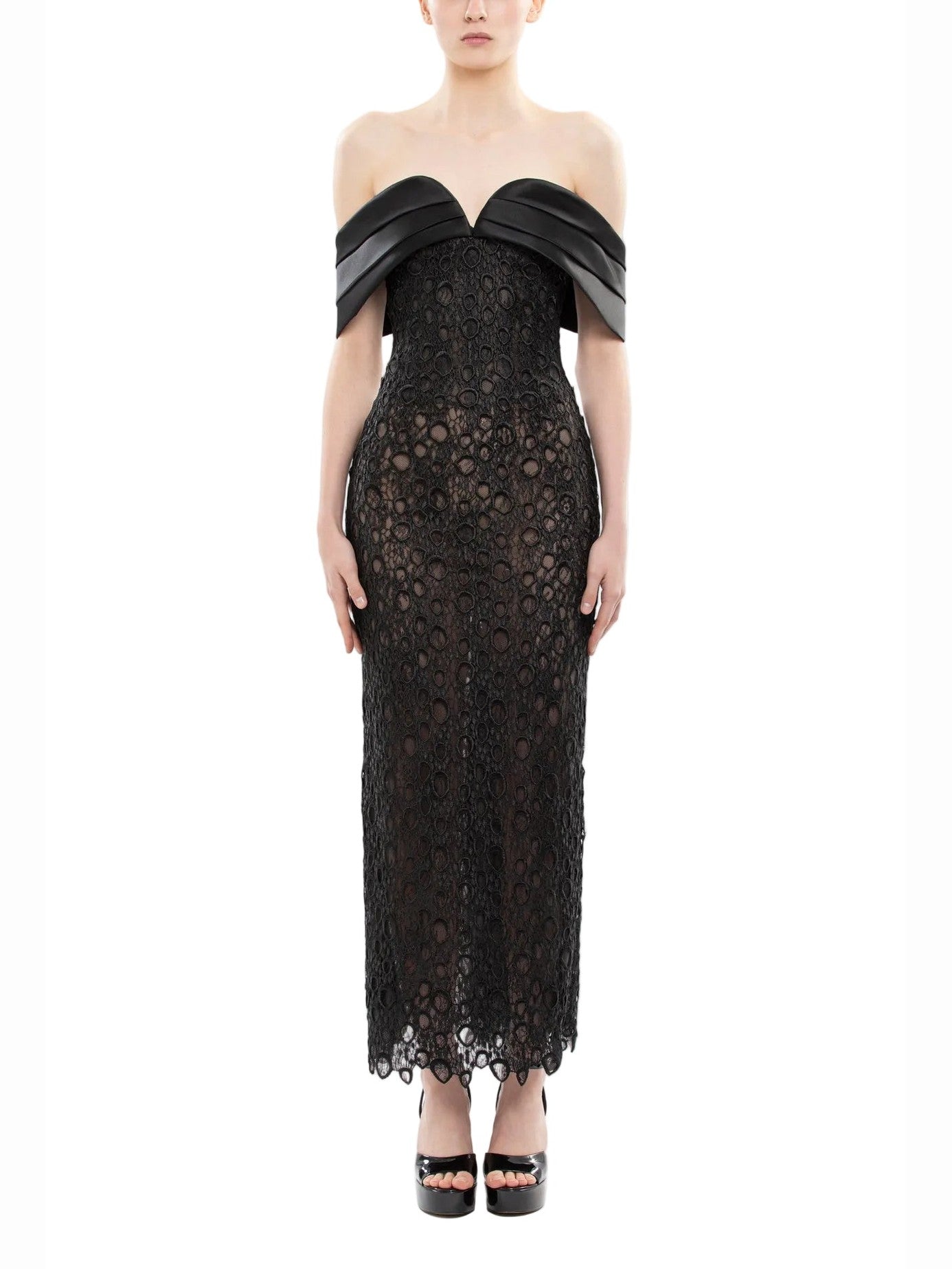 Midi guipurre dress