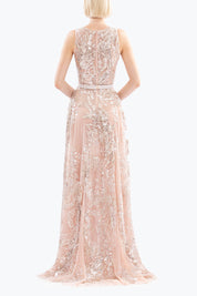 Embroidered long dress