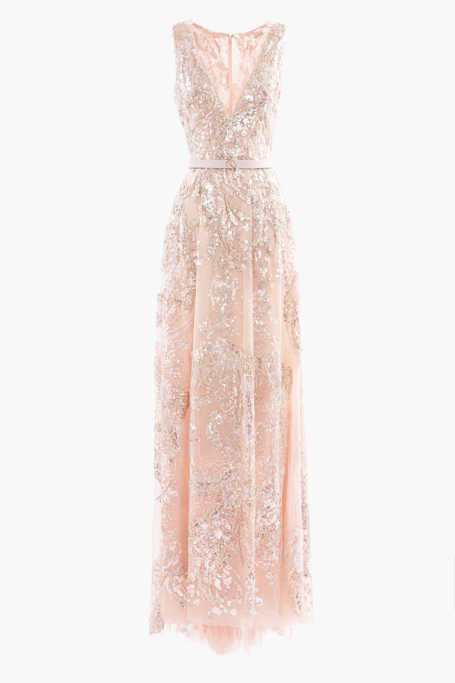 Embroidered long dress