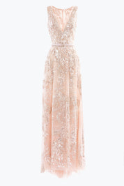 Embroidered long dress