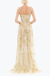 Embroidered long dress