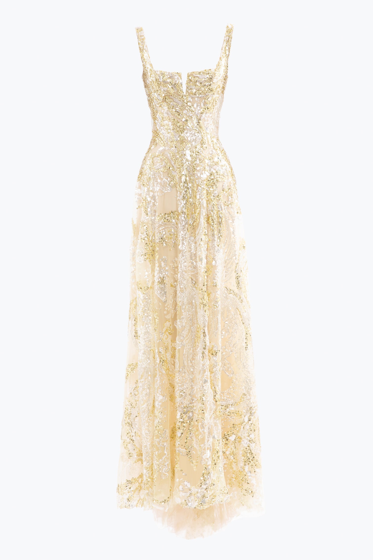 Embroidered long dress