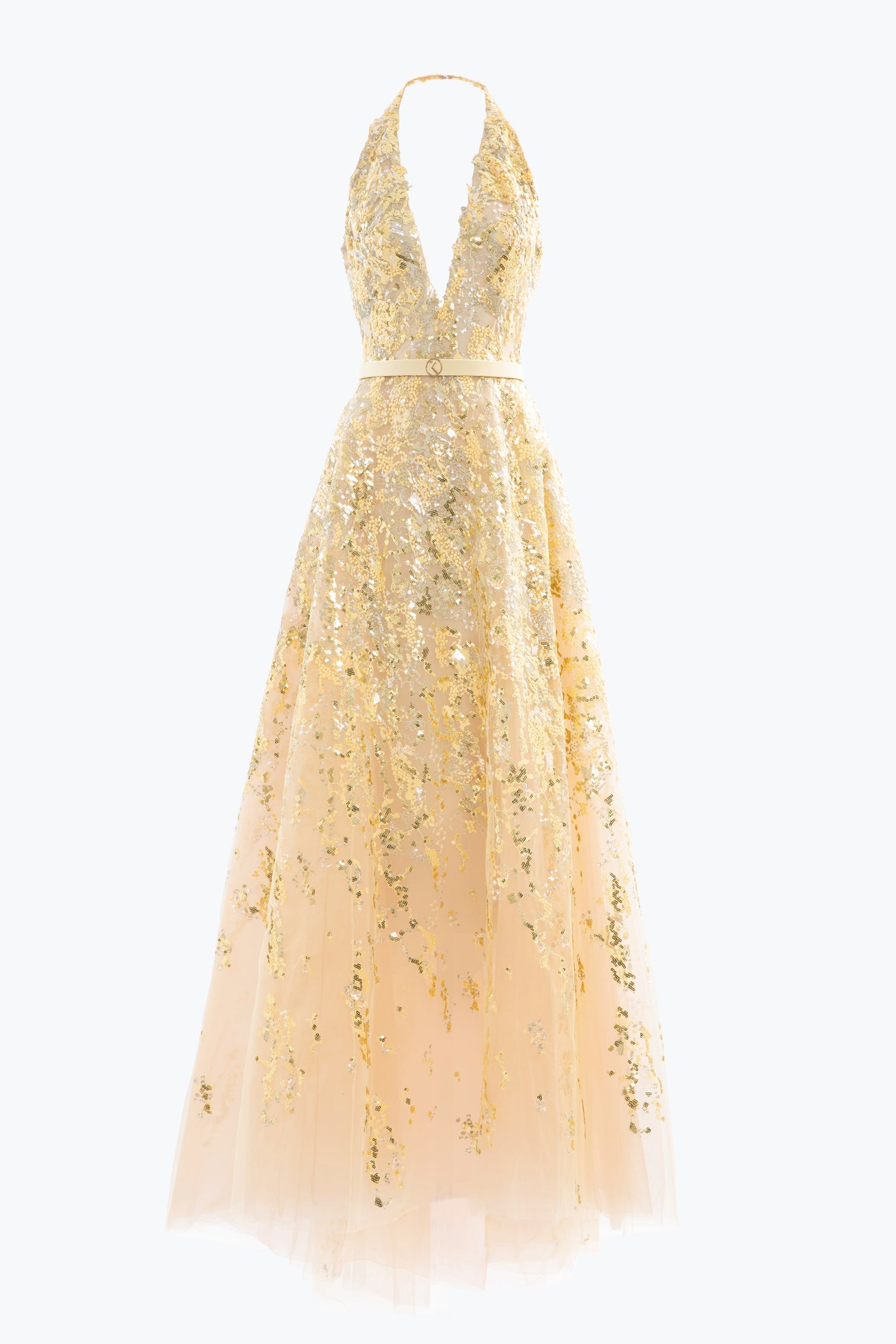 Embroidered long dress