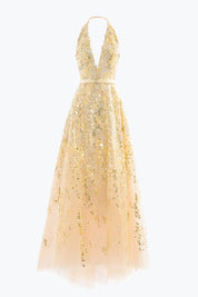 Embroidered long dress