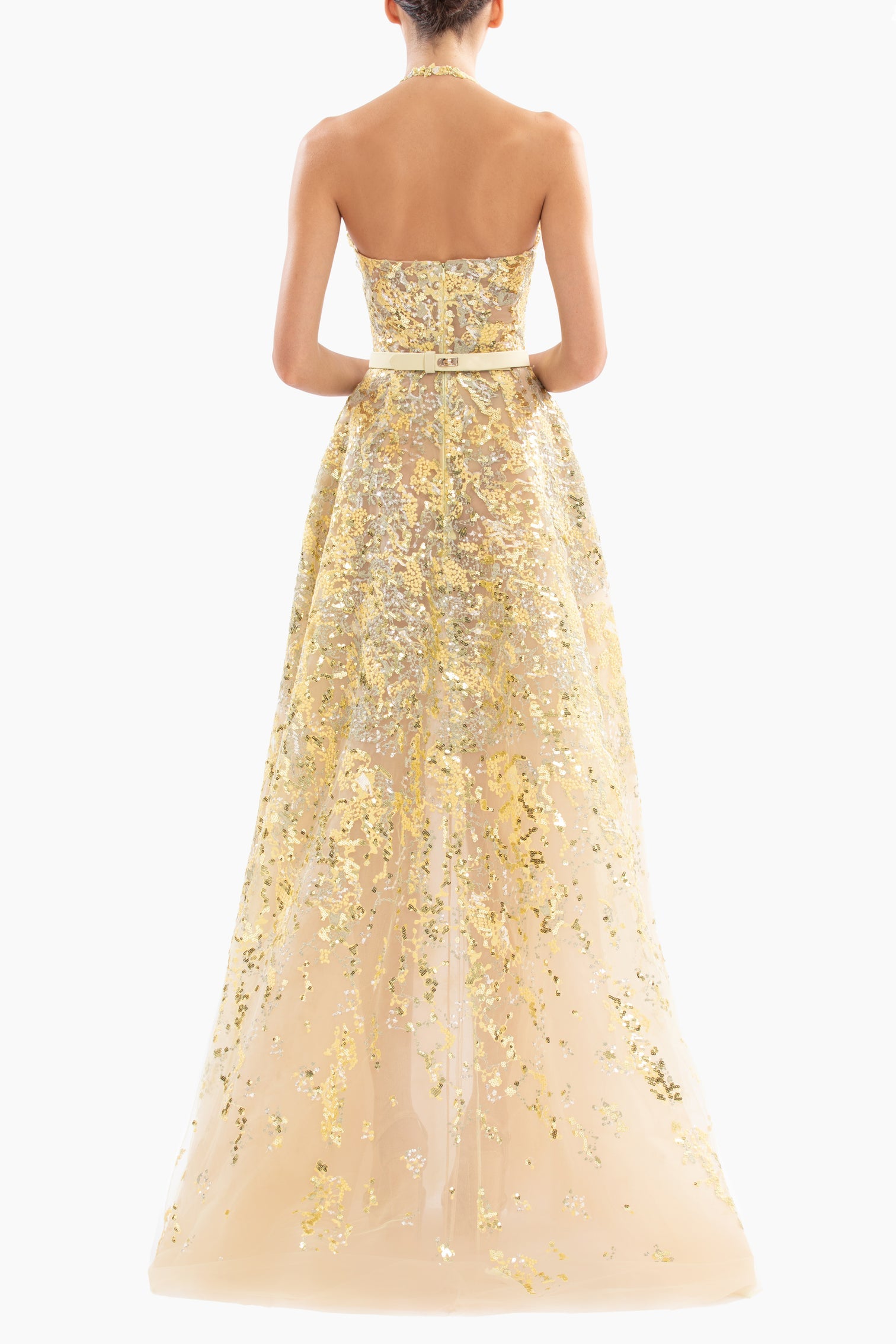 Embroidered long dress